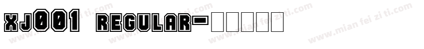 xj001 regular字体转换